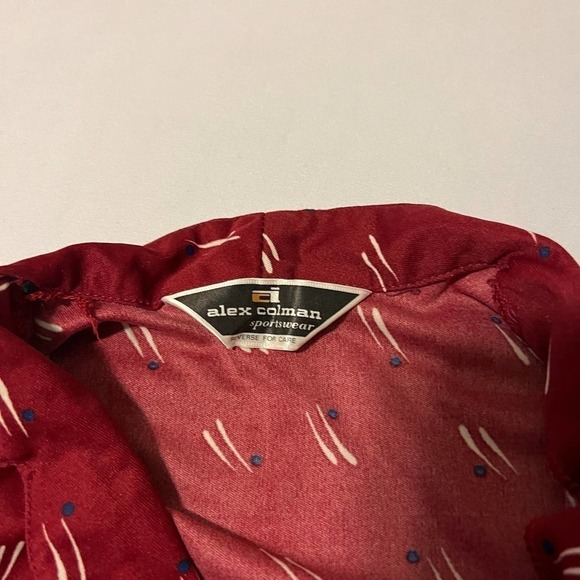 𝅺VINTAGE Alex Colman red button down M - Picture 6 of 11